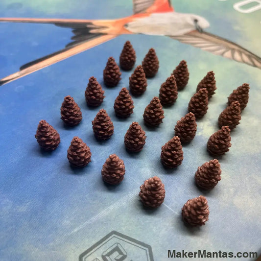 Cascadia Nature Pine Cone Tokens - Set Of 25 Board Game Replacement