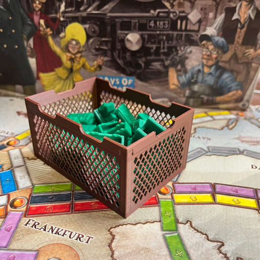 Ticket to Ride Train Organizer Crate | Original box insert | ticket to ride accessories